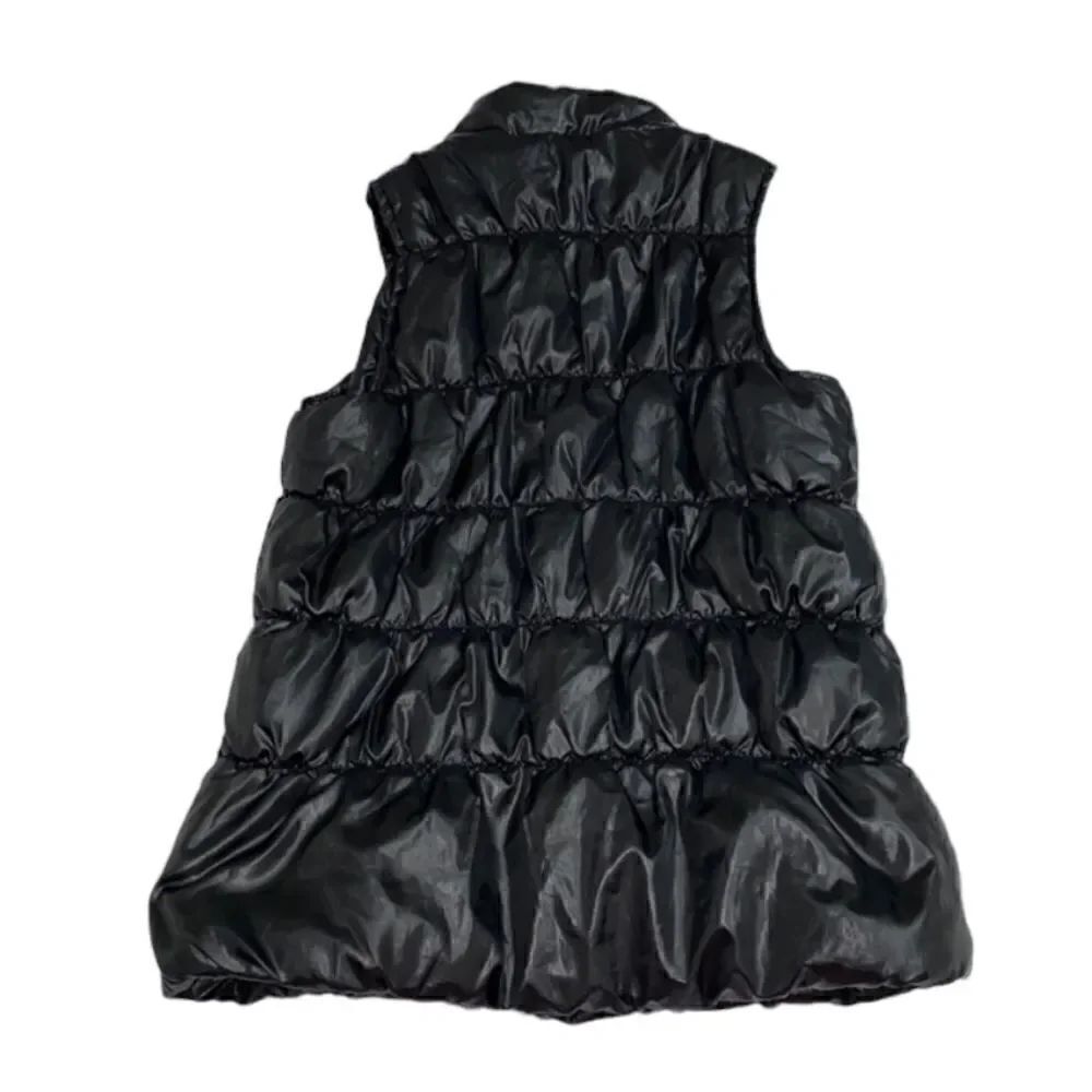 Girls Black Puffer Vest(Size Large 10-12)